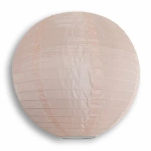 Linterna de nailon rosa cuarzo de 8", costilla uniforme, duradera, decoración colgante - Imagen 1 de 1