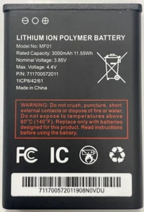 Batterie OEM Spec AT&T Turbo Hotspot 2 (CT2MHS01) MF01 3000mAh 3,85 V 1ICP8/42/61 - Photo 1 sur 1