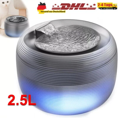 2.5L Trinkbrunnen für Katze Katzen Hunde Katzenbrunnen Wasserbrunnen Ultraleise. - Bild 1 von 4