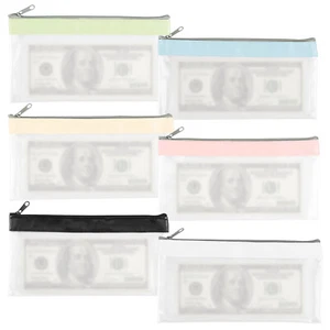 Waterproof Zipper Money Bags for Cash Receipts and Personal Items payUh - Picture 1 of 12