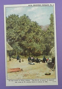 En La Marcha en África Occidental - Postal de Misión SPG Original, principios del siglo XX - Imagen 1 de 2