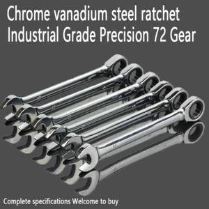 Ratchet Spanner Combination Fixed Head Dual Wrench Metric 6mm - 32mm Tool Wrench - Picture 1 of 33