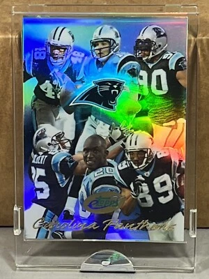 2004 ETOPPS In Hand JULIUS PEPPERS STEVE SMITH DELHOMME PANTHERS Team PR 1668 - Image 1 of 2