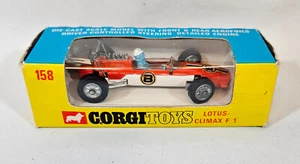 Vintage Original Corgi 158 Lotus Climax F1, 60er Jahre, verpackt, Sammlerstück - Bild 1 von 13