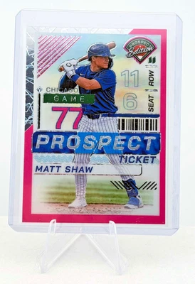 2024 Panini Prospect Edition - Matt Shaw #39 Pink Velocity Prizm /79 (RC) - Filhotes - Imagem 1 de 3