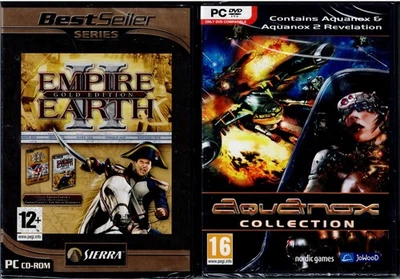 Aquanox Collection and & Empire Earth II Gold Edition PC Novo XP 4 Jogos Completos - Imagem 1 de 4