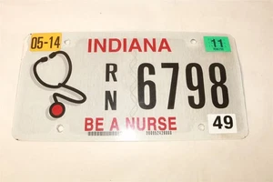 2011 Indiana Nummernschild - Be A Nurse RN - Bild 1 von 2