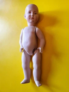 Vintage 1980's German Bisque Doll K Star R Brisque Doll - Hand PAINTED - Bild 1 von 24