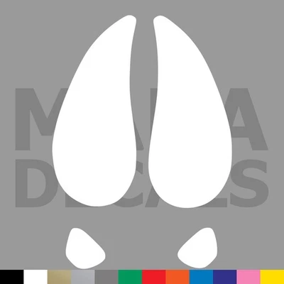 Adesivo adesivo de vinil cortado em matriz de veado com cauda branca - Buck Hunter Hunting - Imagem 1 de 3