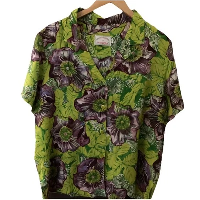 Vtg JAMS World 2XLG Limited Edition Women Hawaiian Shirt  Rayon Lilikoi - Image 1 of 4