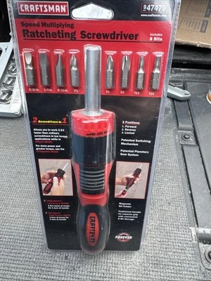 Sears Craftsman Nos 47479 Ratcheting Screwdriver Speed Multiplying Rare Cool - Image 1 of 4