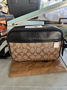 Coach Graham C4149 Umhängetasche Signature Canvas Leder Khaki Neu mit Etikett Tasche Herren - Bild 1 von 5
