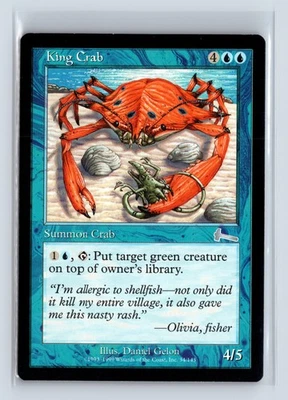 (2x) KING CRAB – MTG Magic the Gathering Card – Urza's Legacy – Uncommon - Image 1 of 4