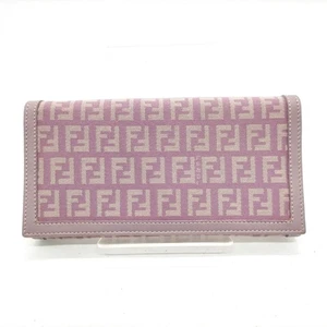 NO TARIFF Fendi Long Wallet Purple Canvas 1638248 - Picture 1 of 10