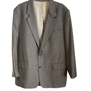 Vintage J Crew Oarsman Blazer Jacket Mens 44R USA Made Wool Check - Picture 1 of 7