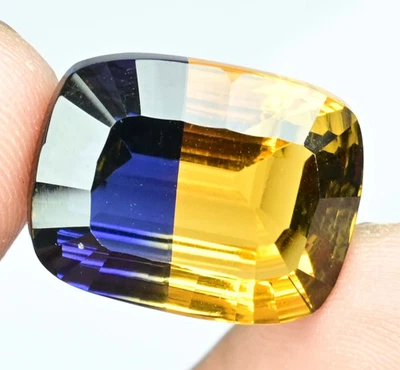 29.25 Ct Natural Bi-Color Ametrine Certified Cushion Untreated Loose Gemstone - Image 1 of 4