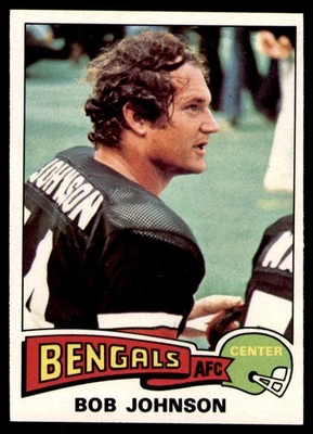 1975 Topps #412 Bob Johnson Cincinnati Bengals Card - Image 1 of 2