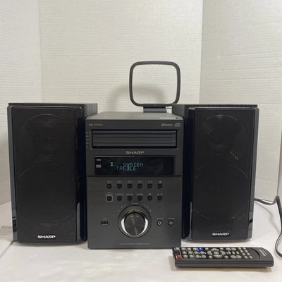 Sharp XL-BH250 5-Disc Micro Shelf Stereo System Bluetooth CD USB Remote Tested - Image 1 of 4