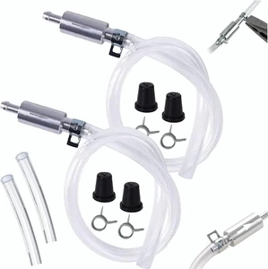2xBrake Bleeder Hose One Way Check Valve Tube Bleeding Tool Kit for Car Motorcyc - Imagen 1 de 8