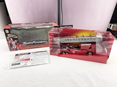 Hasbro Transformers Robots In Disguise Optimus Prime Fire Truck Open Unplayed - Image 1 of 4