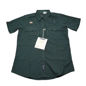 5.11 Tactical Shirt Womens Small Green Patrol Duty EMS Uniform Short Sleeve Fla - Picture 1 of 21