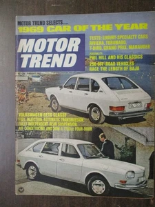 MOTOR TREND MAGAZINE FEBRUARY 1969 RIVIERA TORONADO MARAUDER GRAND PRIX T-BIRDS - Picture 1 of 2