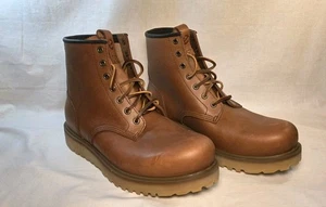 Botas para hombre ECCO Staker punta lisa corbata bota de encaje premium ~ NOS - Imagen 1 de 15