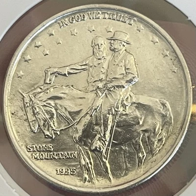 1925 Stone Mountain SILVER Half Dollar ~ Rare Uncirculated Commemorative - Image 1 of 2