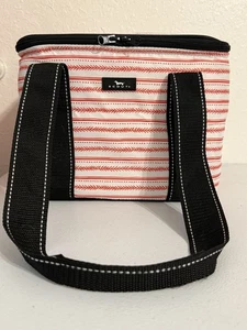 Scout isolierte weiche Kühlbox Picknicktasche Kühlbox rot & weiß gestreift tolle Form - Bild 1 von 14