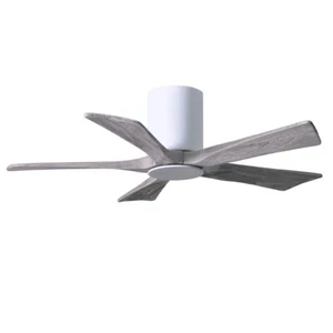 Matthews Fan Irene-HLK 5-Bld 42" Flush Paddle Fan, White/Barn - IR5HLK-WH-BW-42 - Picture 1 of 1