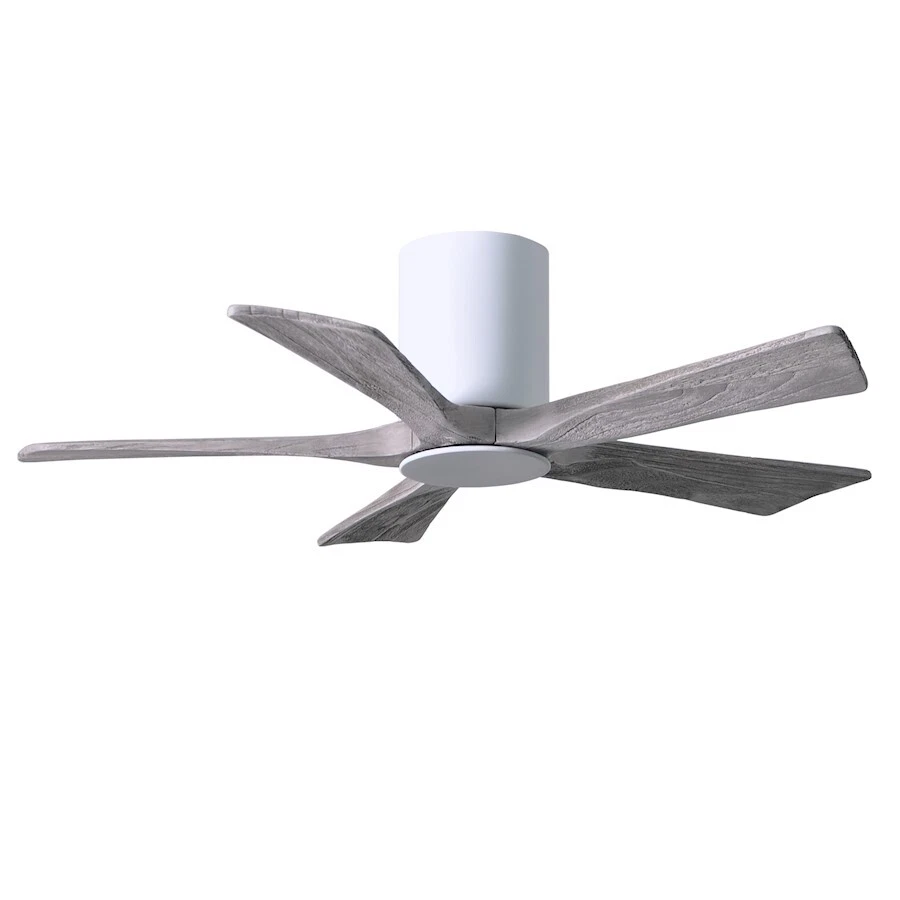 Matthews Fan Irene-HLK 5-Bld 42" Flush Paddle Fan, White/Barn - IR5HLK-WH-BW-42 - Image 1 of 1
