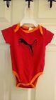 Puma, Infant Boys Bodysuit,  0-3 Months, Polyester, Multi Color Nwot