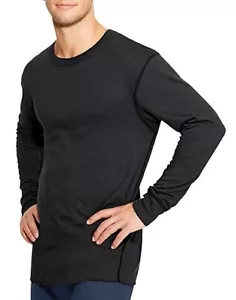 Duofold by Champion Thermal Men's Long Sleeve XL Shirt Crew Neck Black NEW - Picture 1 of 17