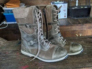 LL Bean Park Ridge Stiefel Schnalle hoch Schnee Damen 8,5 Medium antik abgenutzt - Bild 1 von 9