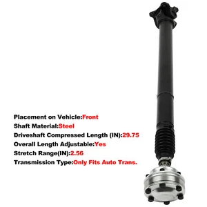 Front Drive Shaft For 2005-2006 Jeep Grand Cherokee 3.7L V6 AWD/4WD AT 65-9909 - Picture 1 of 24