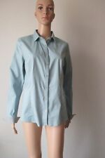 HV Polo Button Down Blouse, in Green, Patches in Grey, Size XXXL