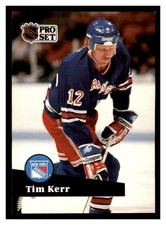 1991 Pro Set #446 TIM KERR New York Rangers ~E9U