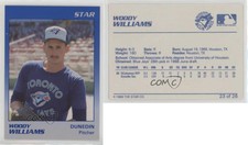 1989 Star Dunedin Blue Jays Woody Williams #23
