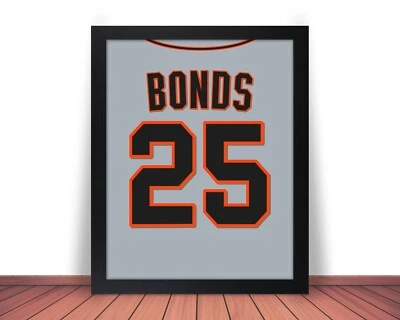 Impresión de póster de BÉISBOL arte fotográfico BARRY BONDS - 8x10 11x14 o 16x20 (G07) Foto 1 de 4