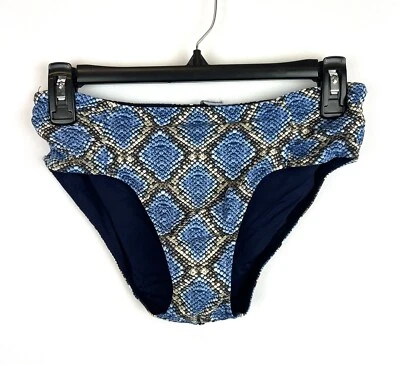 Tommy Bahama Women’s Blue Snake Print Bikini Bottom Size S - Image 1 of 2