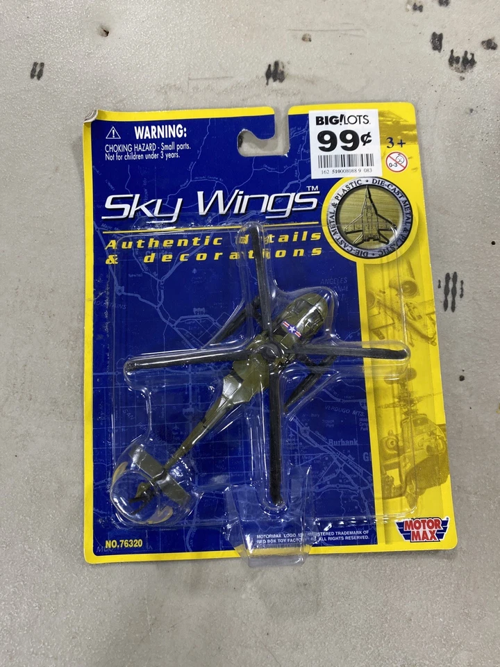 MOTORMAX 2001 Sky Wings 1/87 Die Cast E-2a Hawkeye 784ng Plane