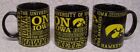 Coffee Mug NCAA Iowa Hawkeyes slogan NEW 14 ounce cup with gift box