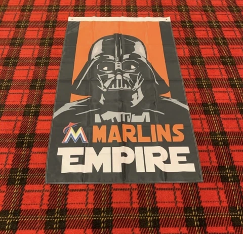 Brand New Miami Marlins flag 5 foot by 3 foot Cover
