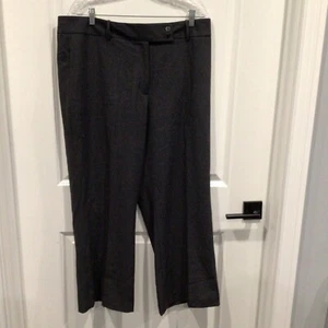 Nuevo sin etiquetas Calvin Klein Mujer 16 Gris Vestido Pantalones Botón Cremallera Cinturón Lazos Bolsillos - Imagen 1 de 3