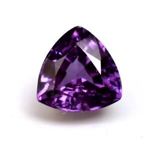 Treated Purple Sapphire Trillion 4.05 Ct Cut Loose Gemstone For Ring Use