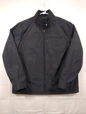 Roundtree & Yorke Jacket Men's L Black Fully Lined Water Resistant Full Zip Coat - Image 1 of 4