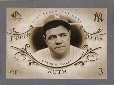 Upper Deck SP 2005 Legendary Cuts #2 Babe Ruth Foto 1 de 2