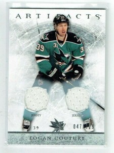 12-13 UD Upper Deck Artifacts  Logan Couture  /125  Dual Jerseys