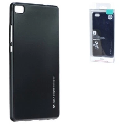 Goospery Custodia I-jelly Metal Mercury Tpu Case Cover Per Huawei P8 Lite Black - Immagine 1 di 4