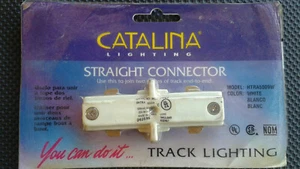 Acoplamiento conector recto luz pista iluminación Catalina blanco / HTRA5009W - Imagen 1 de 3